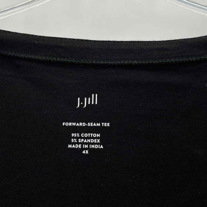 Size 2X J JILL Black Cotton Shirt