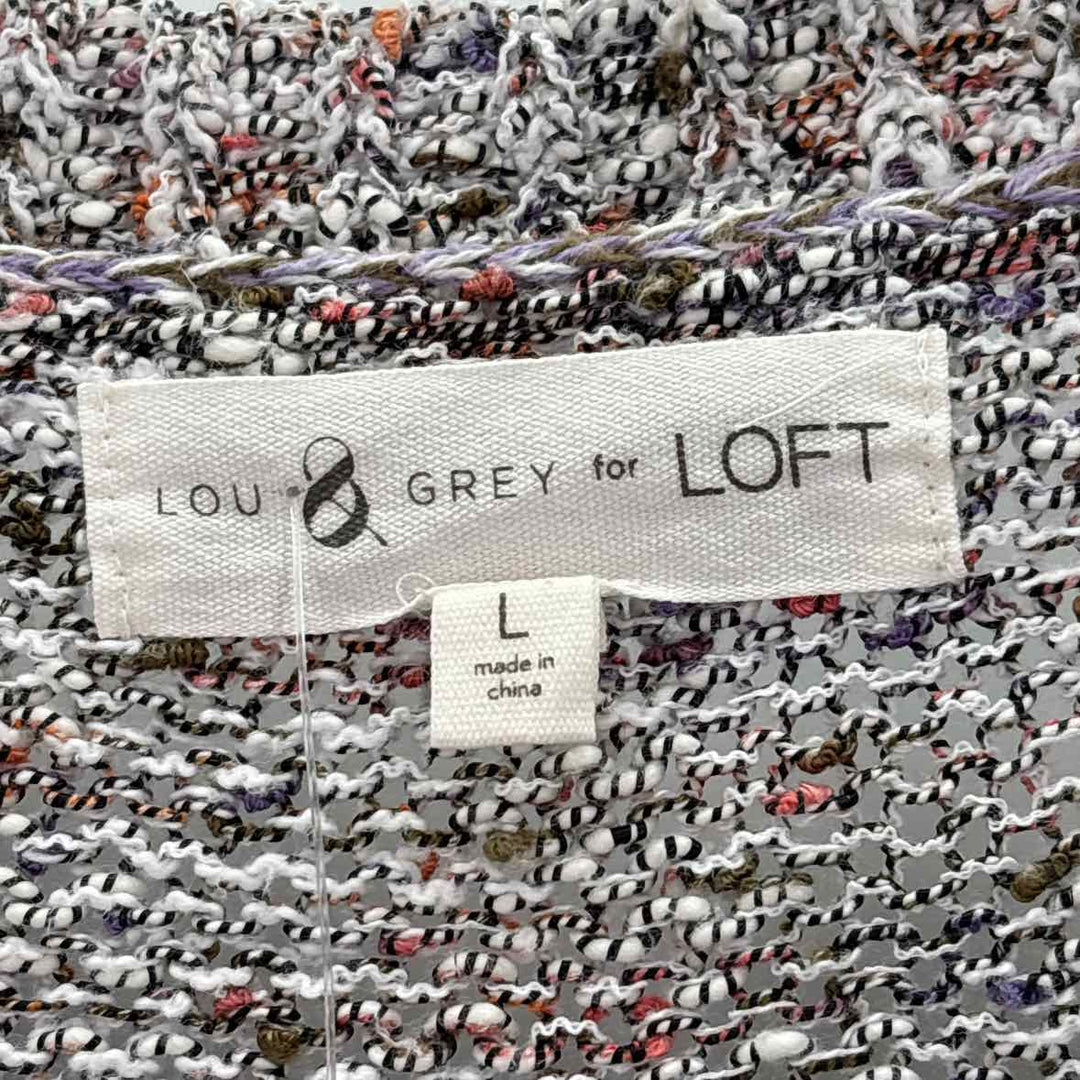 Size L LOU & GREG Multi-Color Knit Sweater