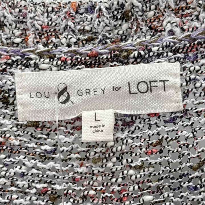 Size L LOU & GREG Multi-Color Knit Sweater