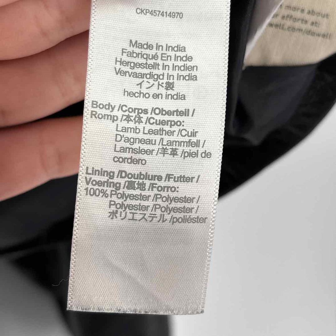 Size 2X MADEWELL Black Leather Jacket