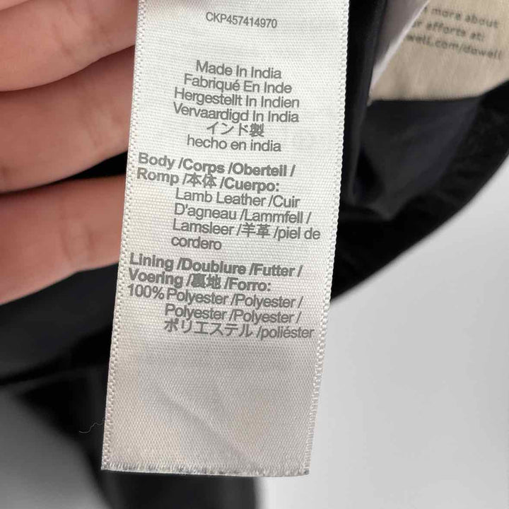 Size 2X MADEWELL Black Leather Jacket