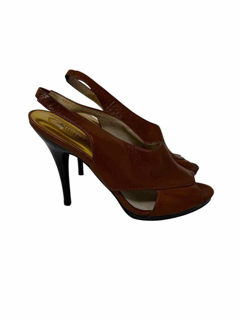 Shoe Size 9 Michael Kors Brown Leather Sandals