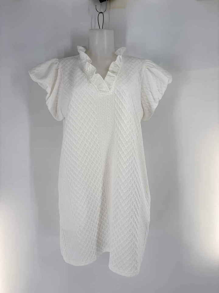 Size L ENTRO Cream Dress