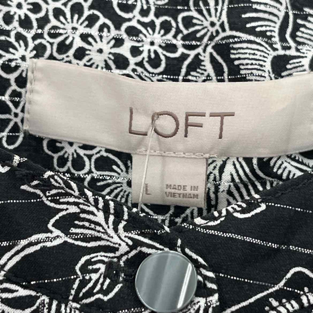 Size L LOFT Black Shirt
