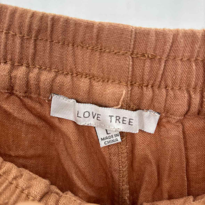 Size L Tan Linen Pants