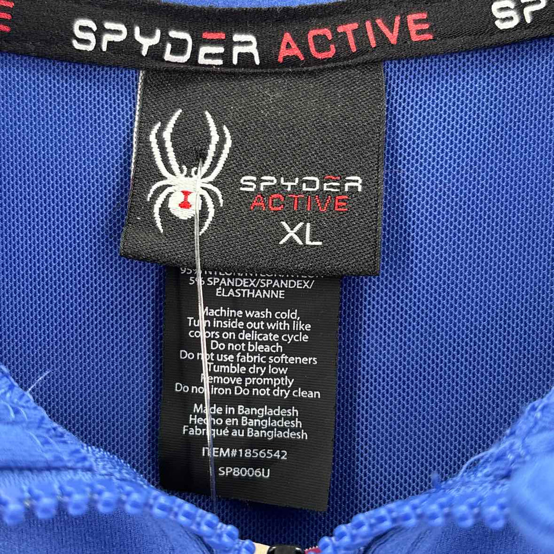 Size XL SPYDER Royal Blue Knit Jacket