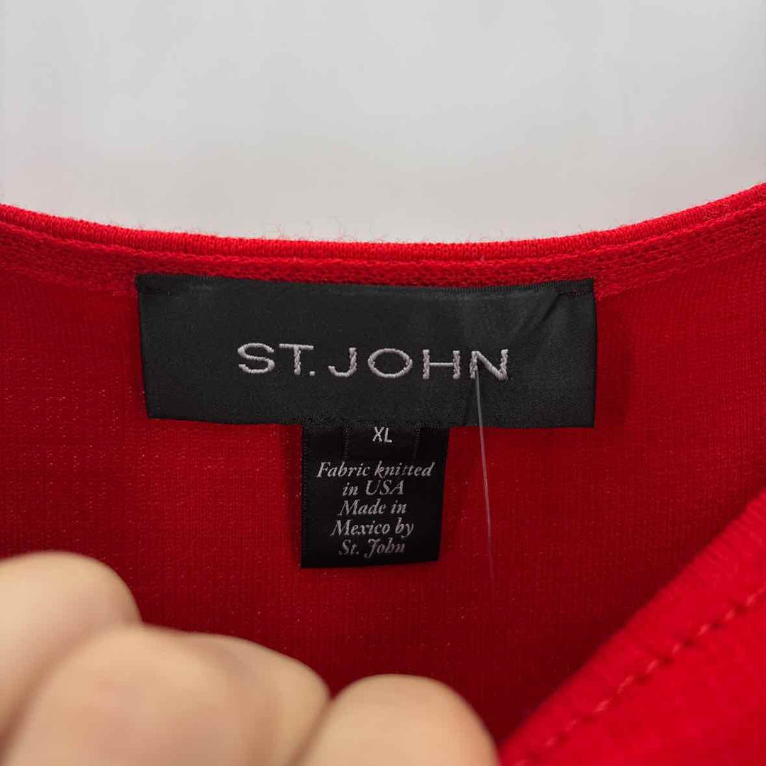 Size XL ST JOHN Red Sweater