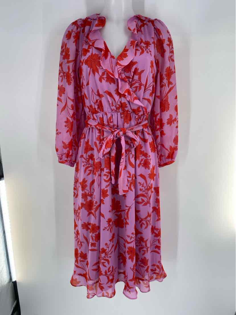 Size 4 Ann Taylor Purple Print Dress