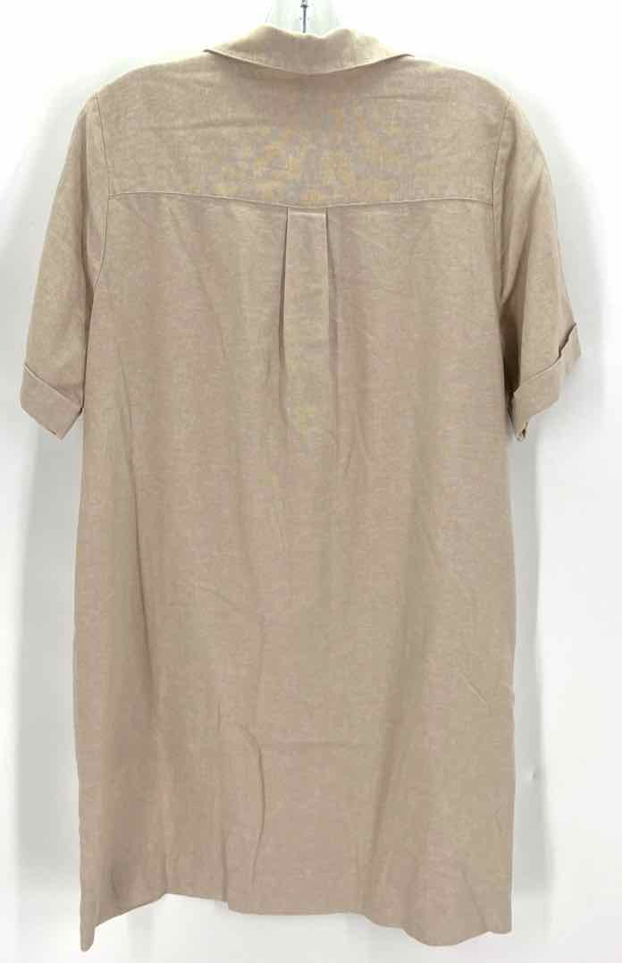 Size M Old Navy Khaki Linen Dress