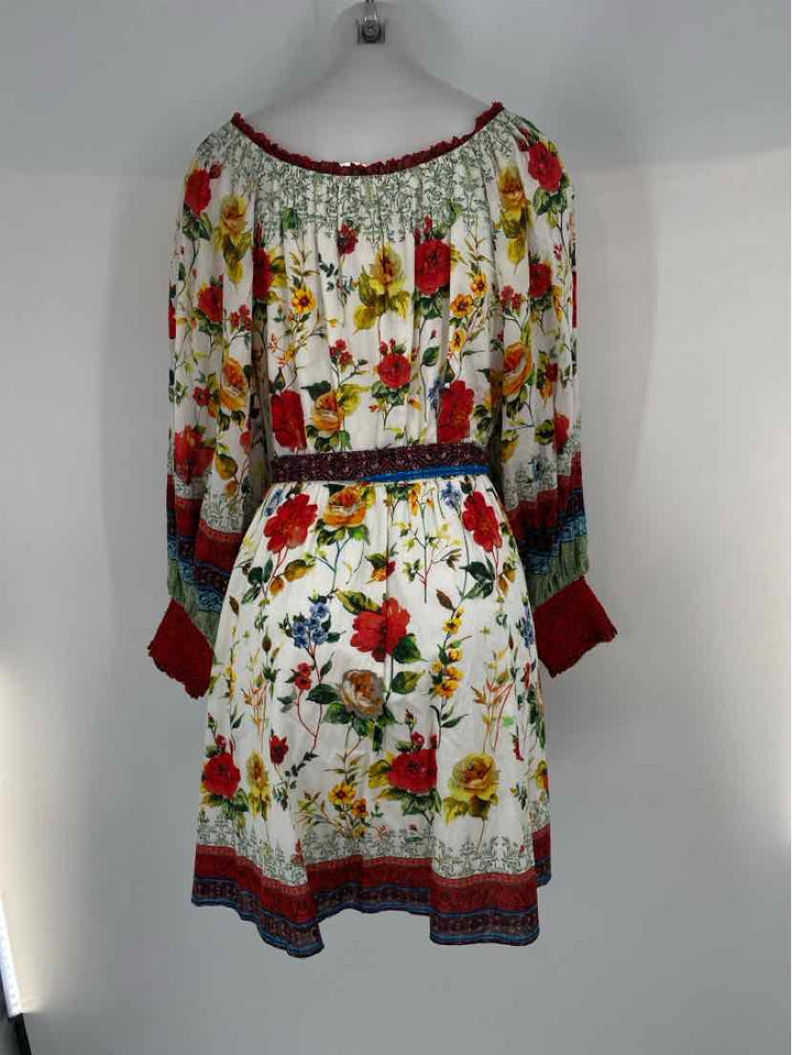 Size L Alice + Olivia Multi-Color Cotton Dress