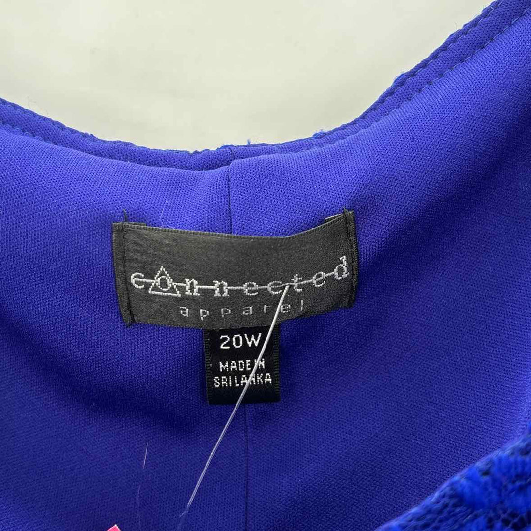 Size 20 CONNECTED APPAREL Royal Blue Lace Dress