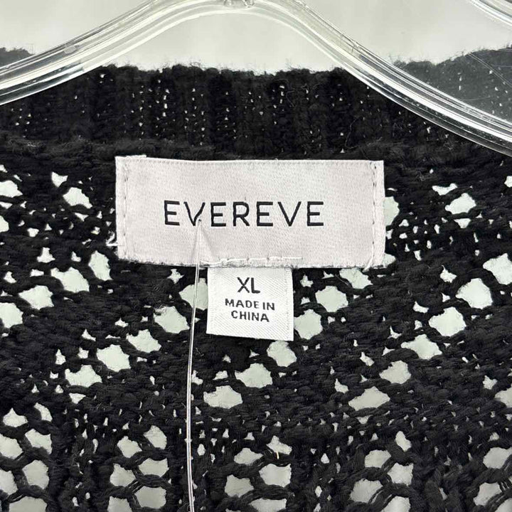Size XL EVEREVE Black Knit Vest