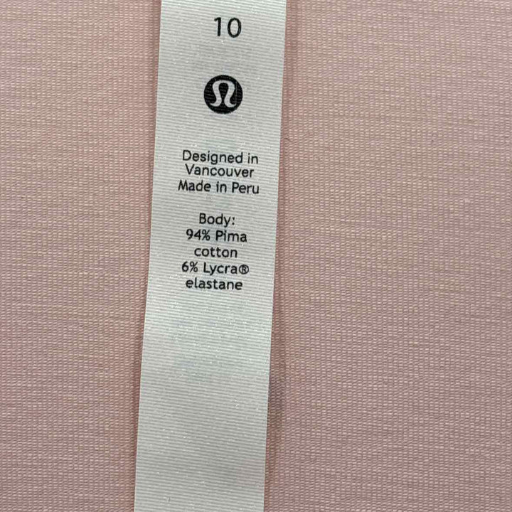 Size 10 Lululemon Pink Shirt