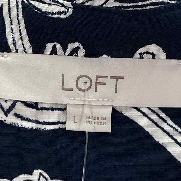 Size L LOFT Navy Dress