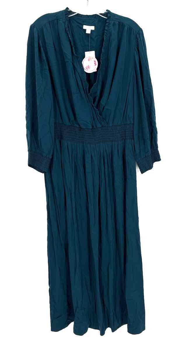 Size 2X J JILL Green Dress