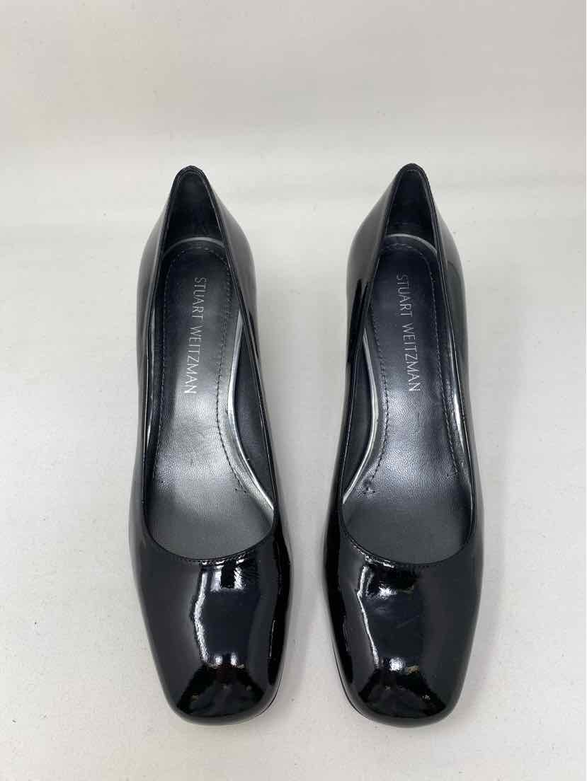 Shoe Size 9 Stuart Weitzman Black PATENT Pumps