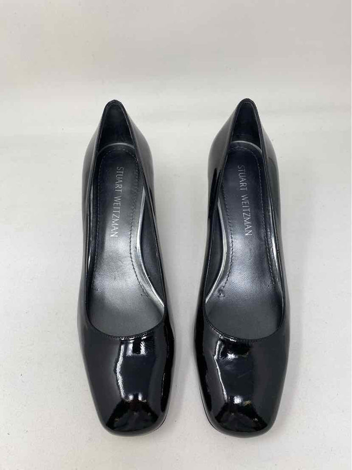 Shoe Size 9 Stuart Weitzman Black PATENT Pumps
