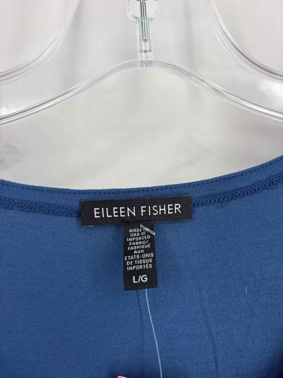 Size L Eileen Fisher Blue Shirt