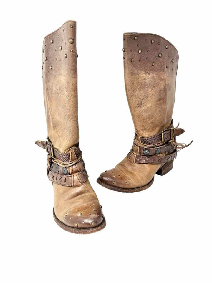 Shoe Size 37 CORRAL Tan Leather Boots