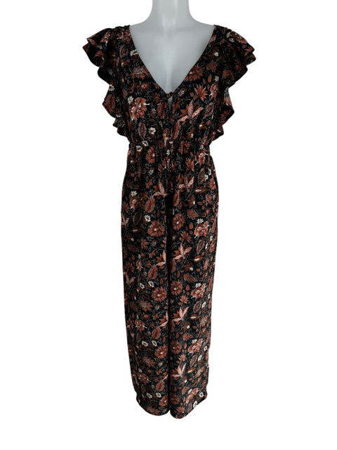 Size S MADEWELL Black Print Dress