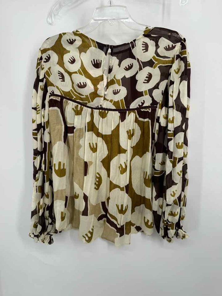 Size M BLANK LONDON Brown Print Shirt