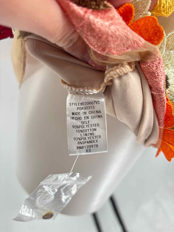 Size XS ENTRO TAN PRINT Dress