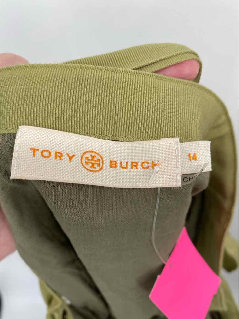 Size 14 Tory Burch Green Skirt