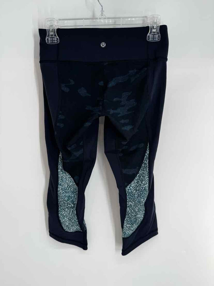 Size 6 Lululemon Navy Print Pants
