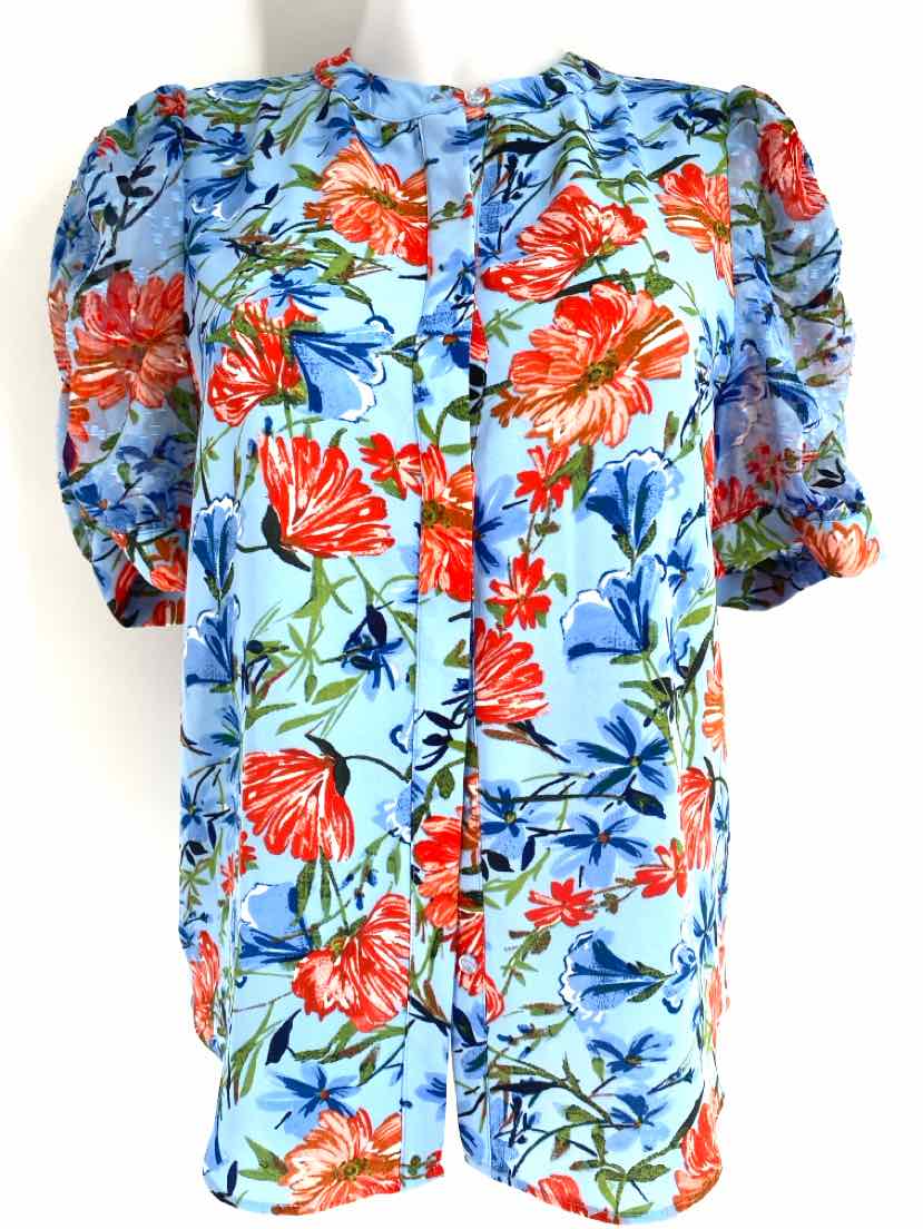 Size M TAHARI Blue Shirt