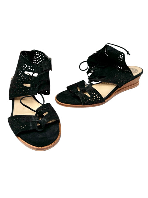 Shoe Size 7 Vince Camuto Black Suede Sandals