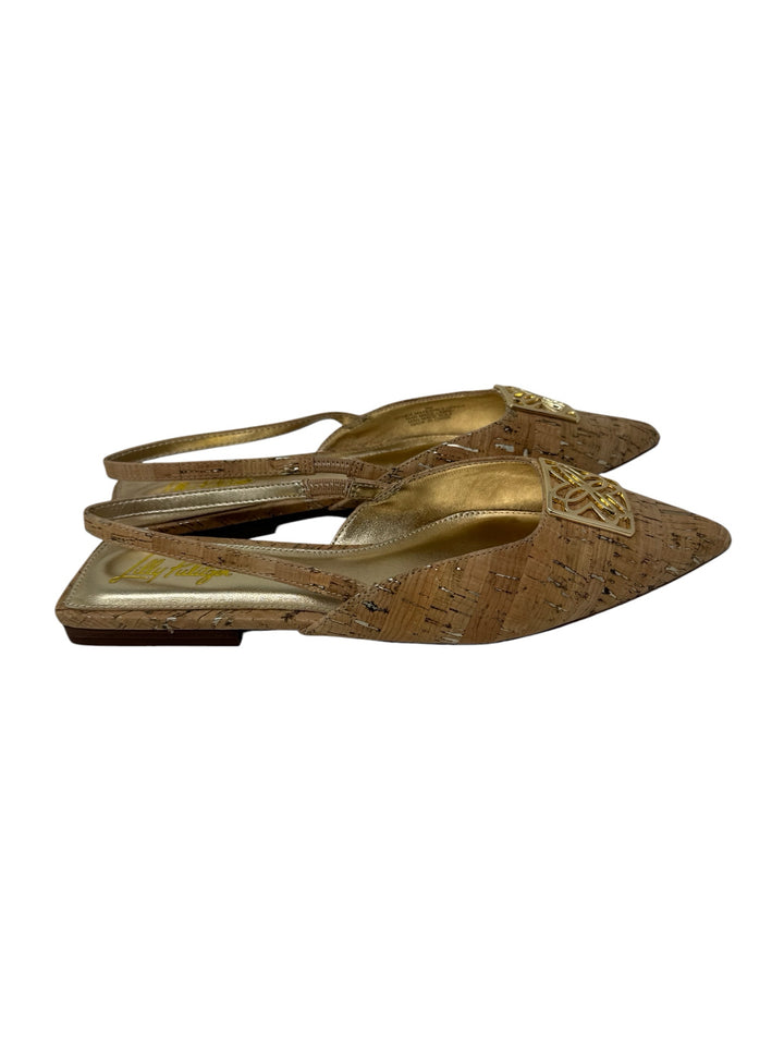 Shoe Size 9 Lilly Pulitzer Tan Flats