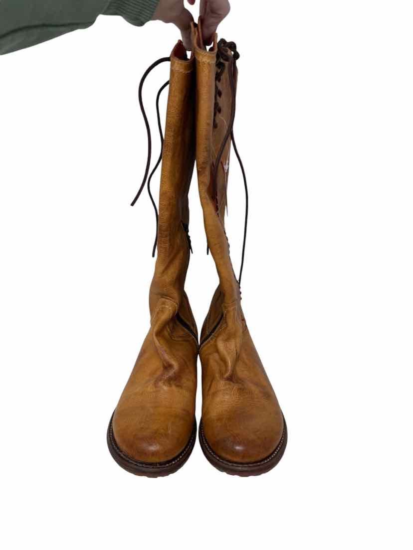 Shoe Size 8 Bed Stu Tan Leather Boots