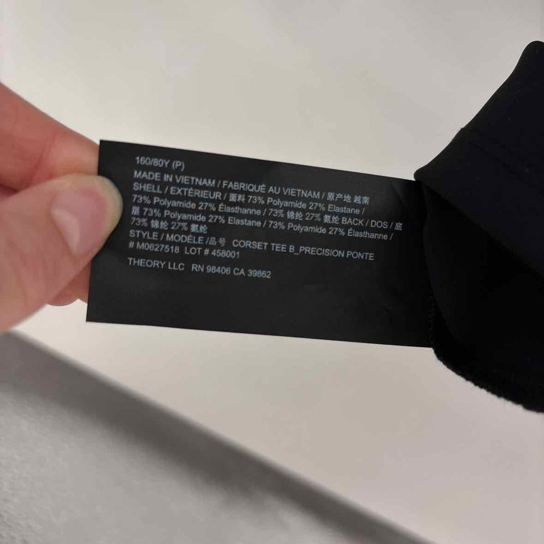 Size Petite THEORY Black Shirt