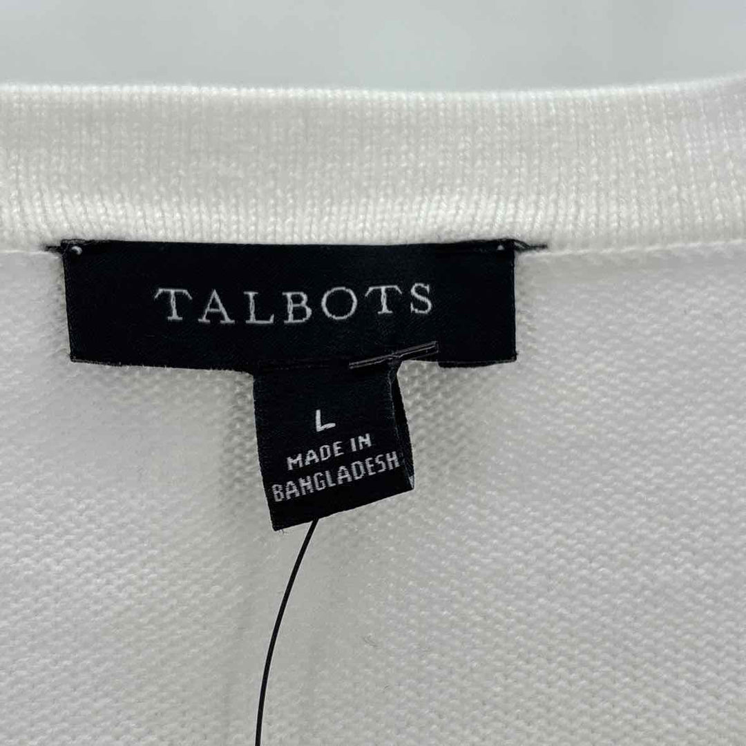 Size L Talbots Cream Sweater