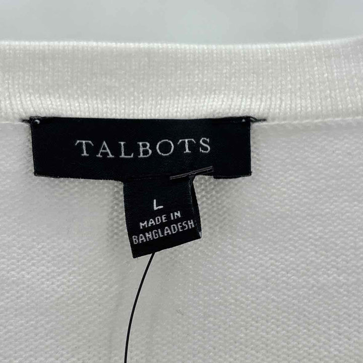 Size L Talbots Cream Sweater