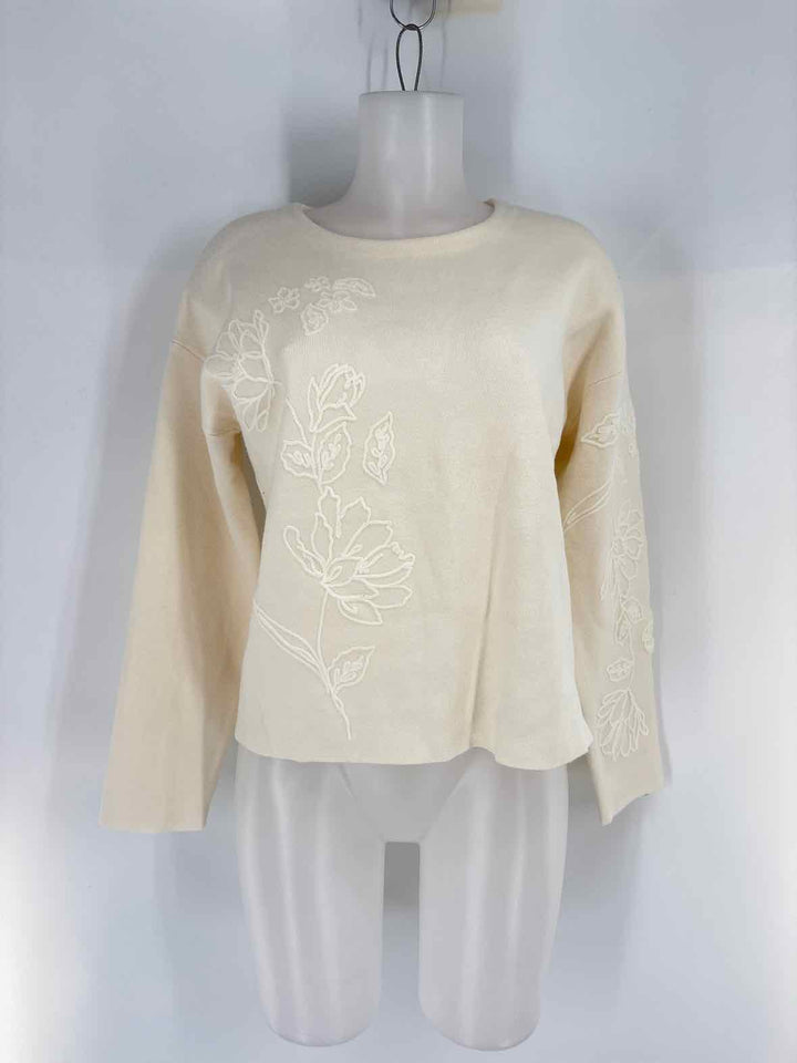 Size M TAHARI Cream Sweater