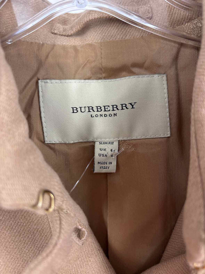 Size 4 Burberry Tan Luxury - Blazer