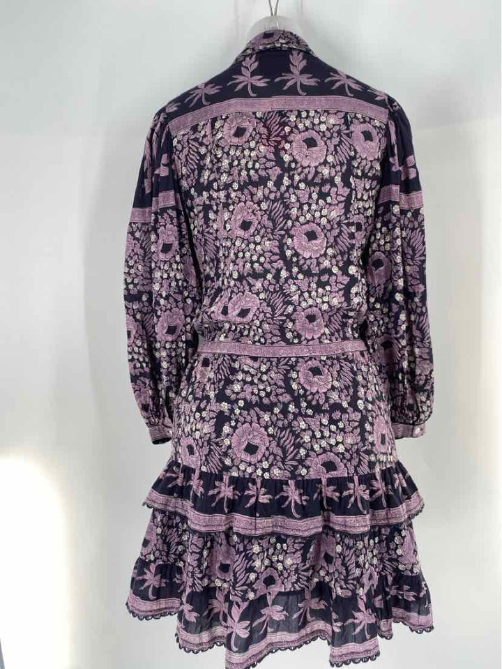 Size S Purple Print Dress