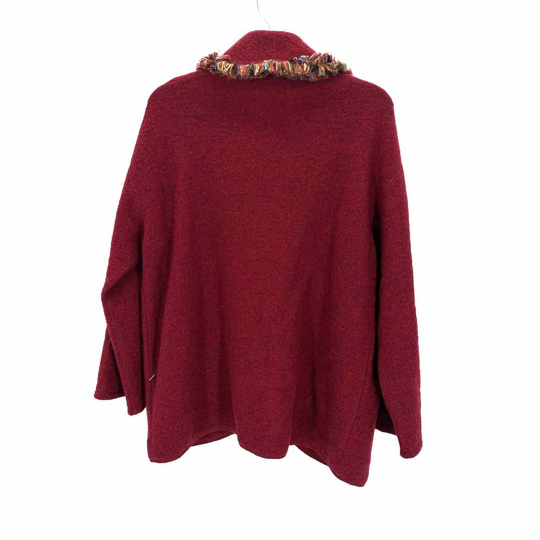 Size M Ruby Rd Burgundy Jacket