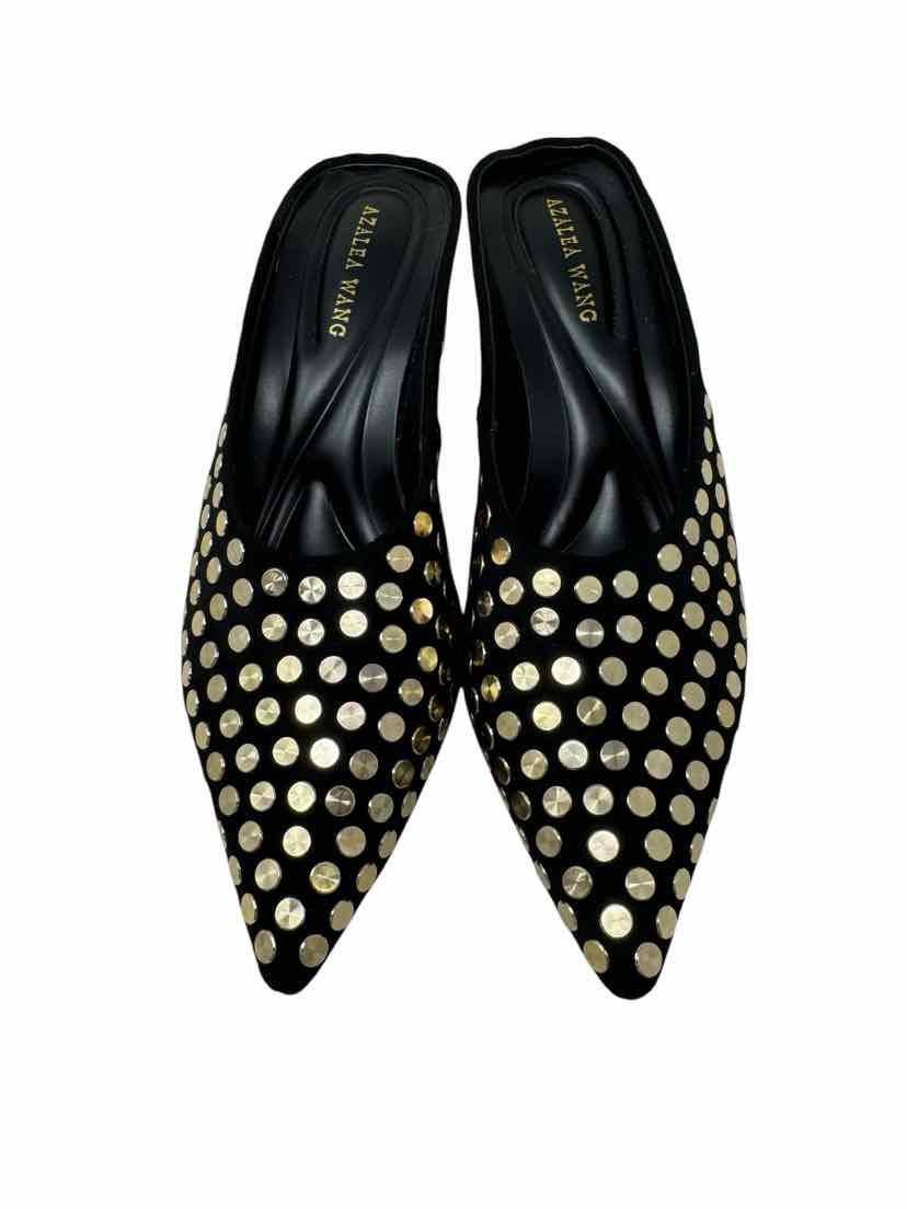 Shoe Size 8 AZALEA WANG Black Mules