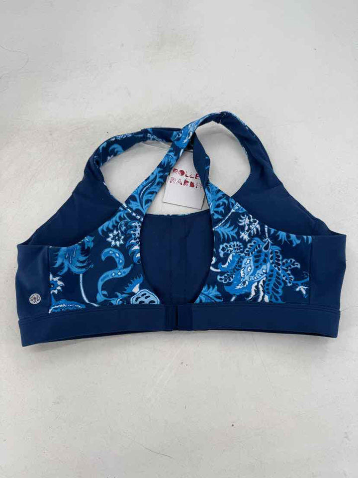 Size L Roller Rabbit Blue Print Bra