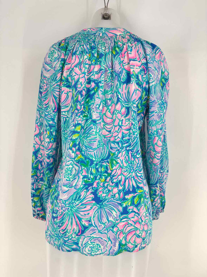 Size M Lilly Pulitzer Blue Print Shirt