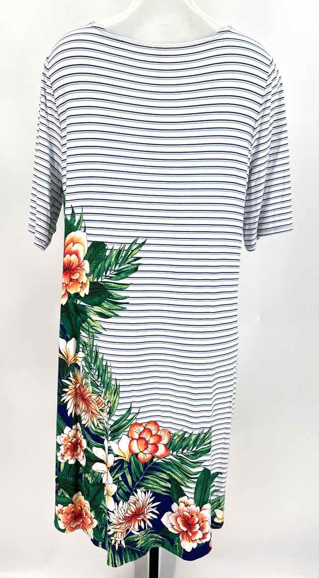Size XL Chico's Blue Print Dress