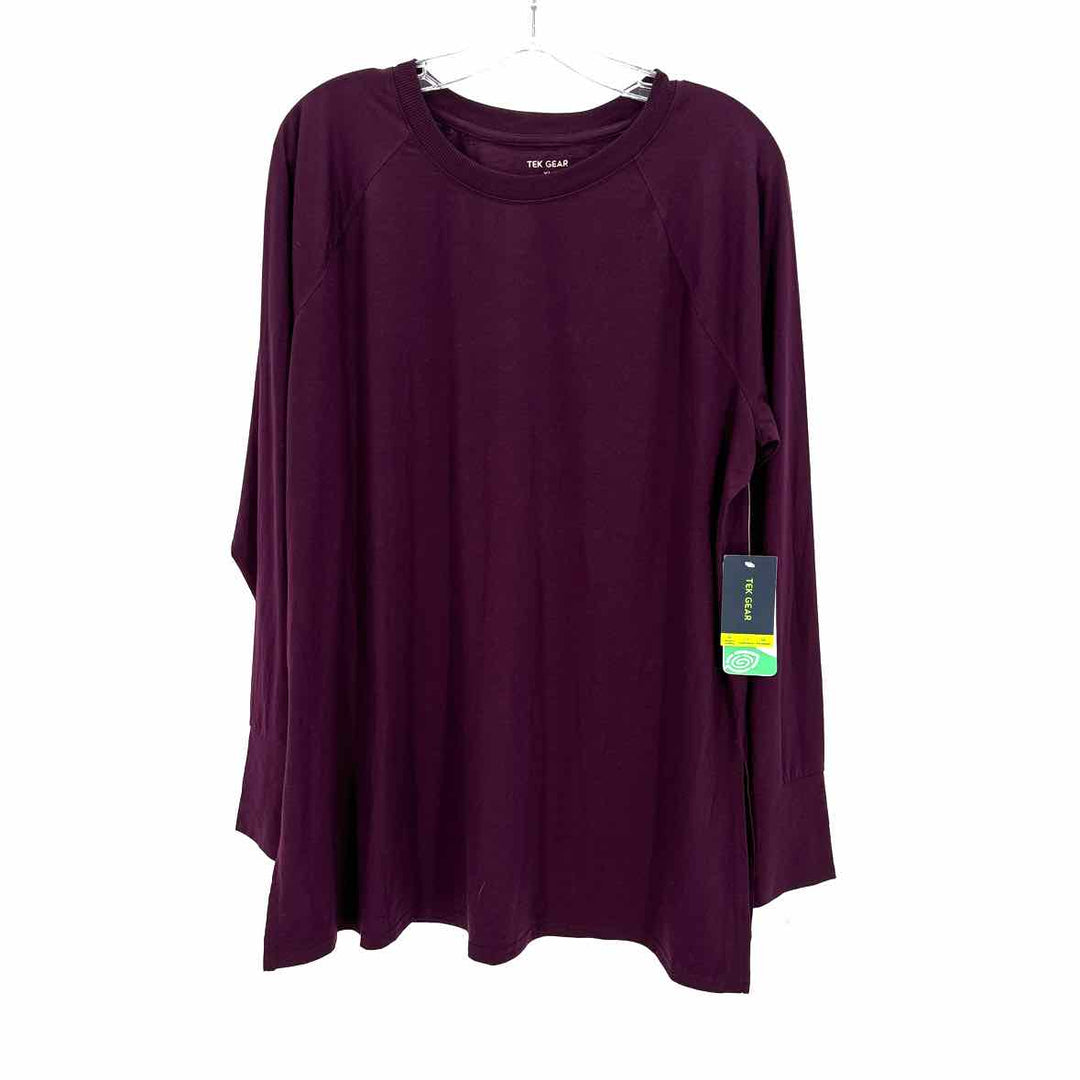 Size XL Tek Gear Plum Shirt