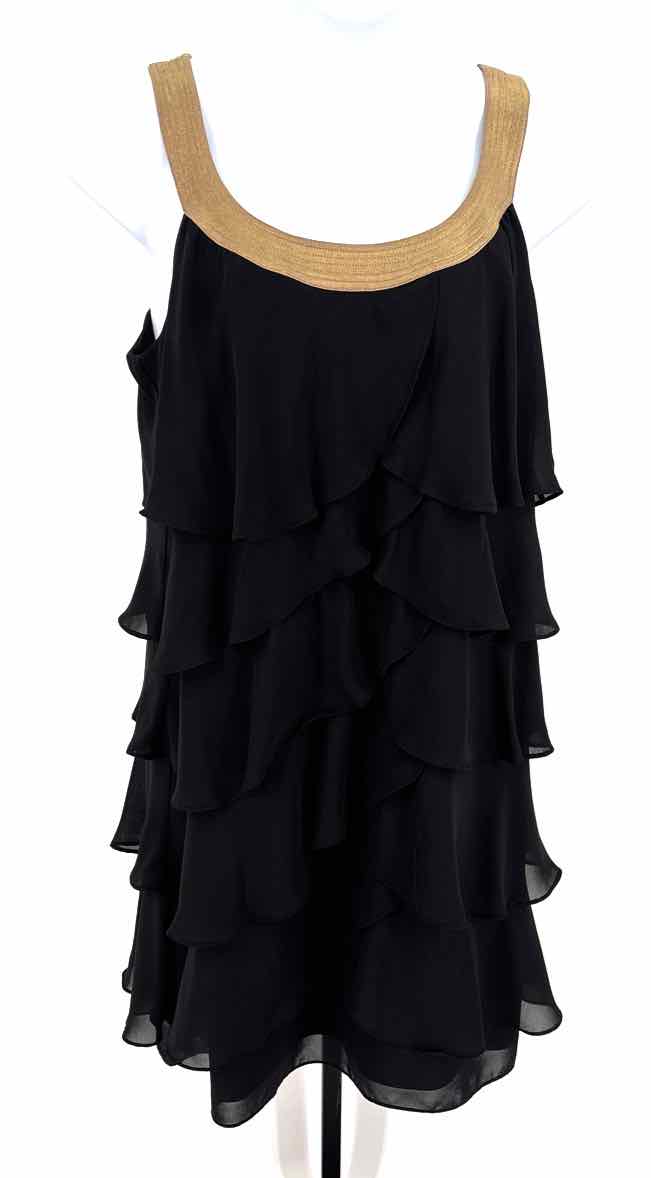 Size 18 Black Chiffon Dress
