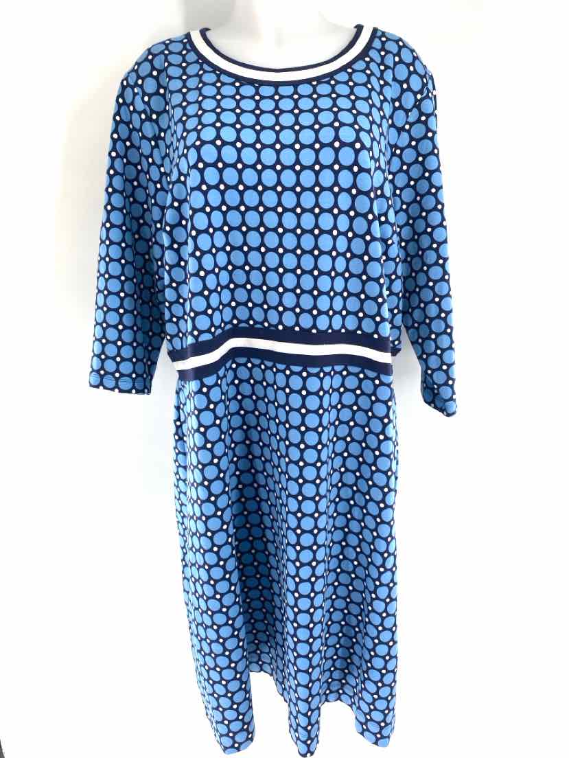 Size 2X DRAPER JAMES Blue Dress