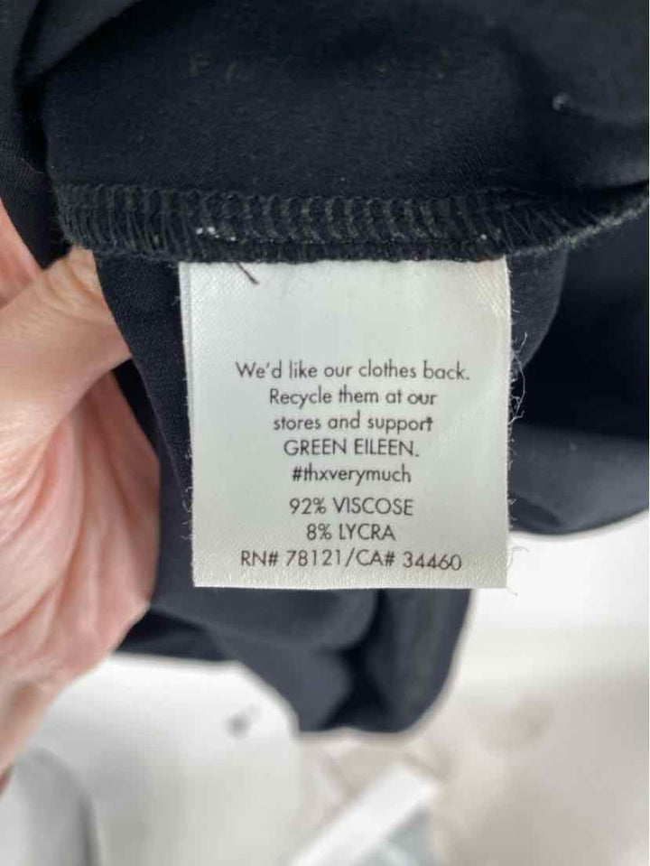 Size M Eileen Fisher Black Cotton Dress