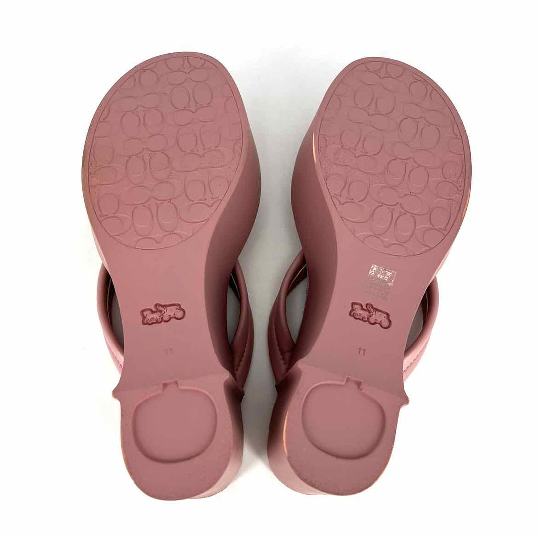 Shoe Size 11 Coach Mauve Canvas Sandals