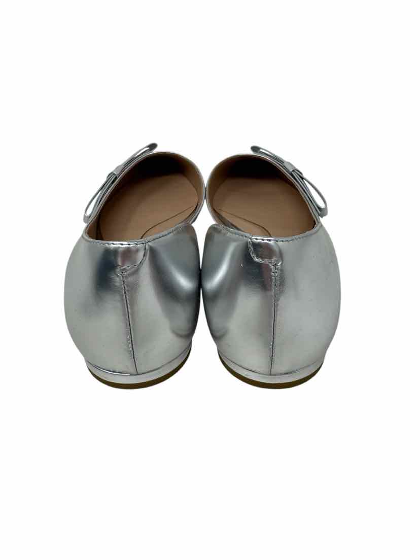 Shoe Size 9 Cole Haan Silver Leather Flats