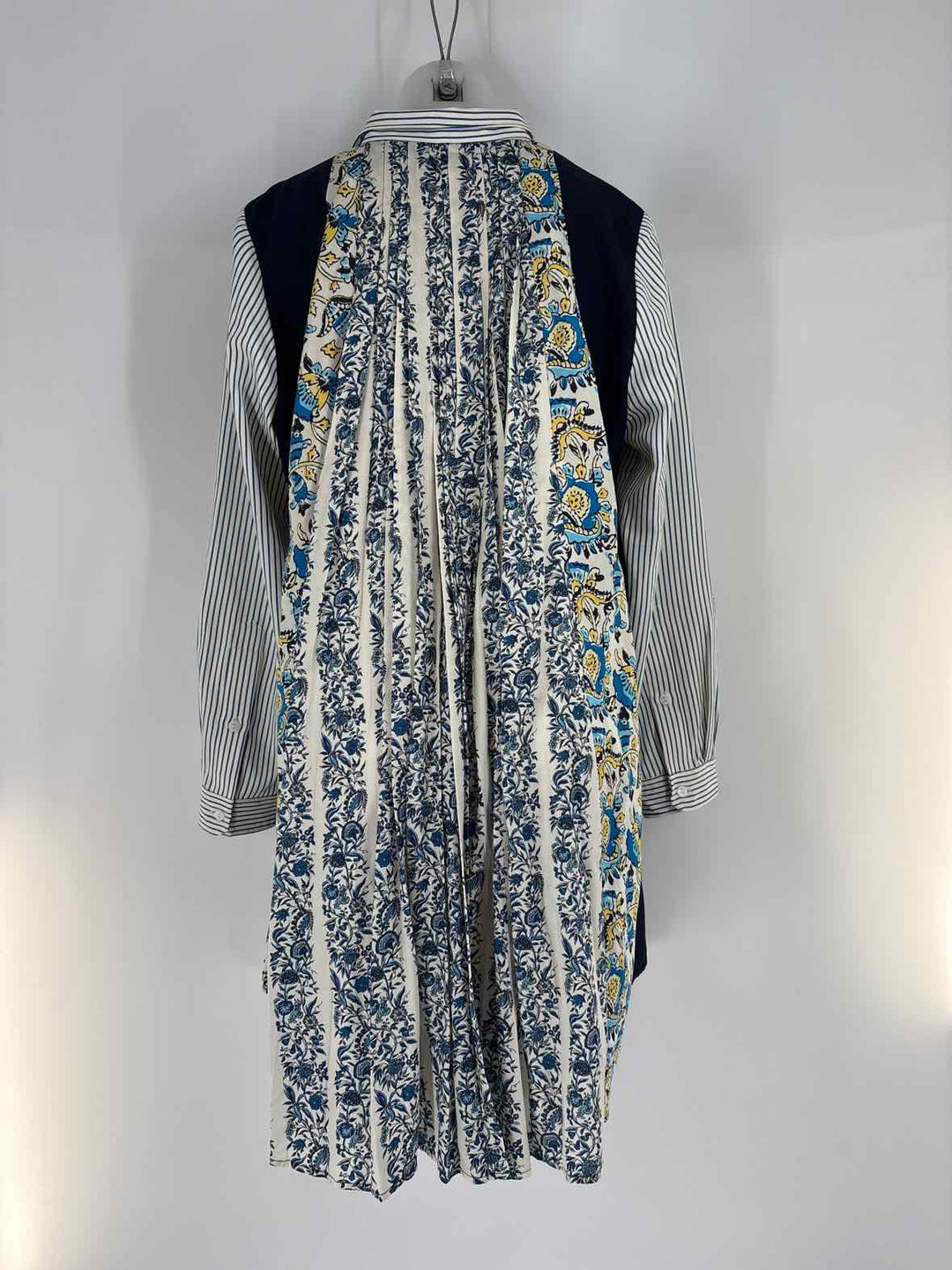 Size L TUCKERNUCK Navy Print Dress